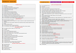 exhibitors list RUS